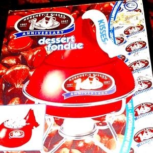 😀Dessert Fondue - 100 Anniversary Hershey's Kisses Brand New unused